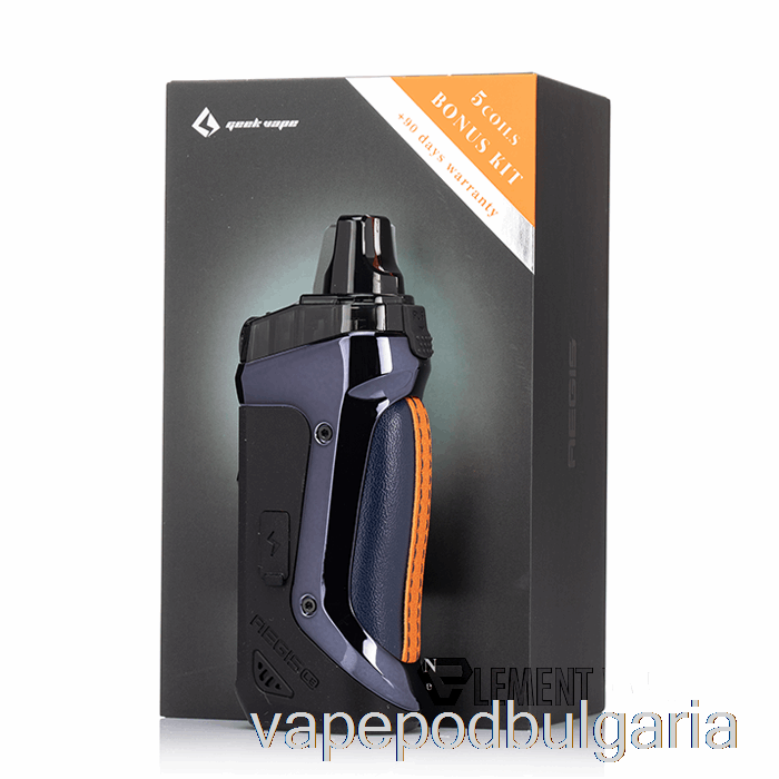 Vape 10000 Дръпки Geek Vape Aegis Boost 40w Pod Mod Kit Le Bonus Kit - Navy Blue